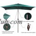 Abba Patio 6.6 by 9.8-Ft Rectangular Market Outdoor Table Patio Umbrella with Push Button Tilt and Crank, Beige   565564155